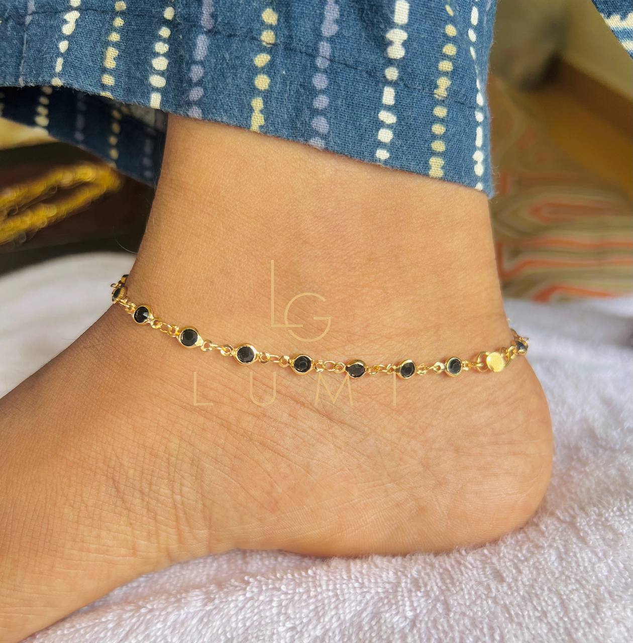  Stone Anklets 